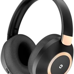 Active Noise Cancelling Headphones, 100H Playtime Headphones Wireless Bluetooth, Bluetooth Headphone with Mic, Over Ear Wireless Headphone with Deep Bass,Fast Charging for Travel