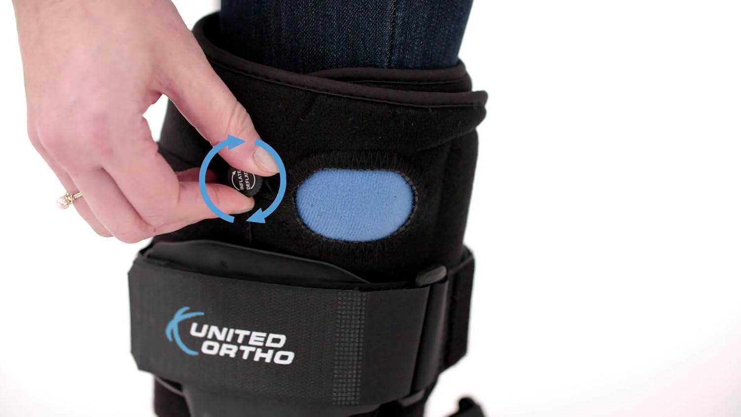 United Ortho Air Cam Walker Fracture Boot, Small, Black - Image 7